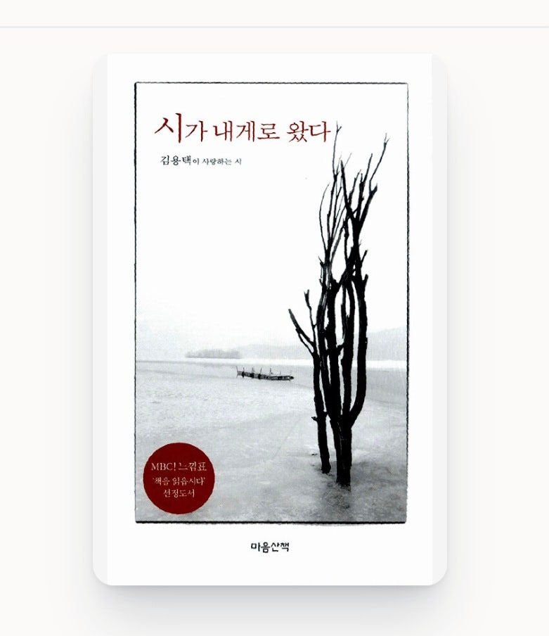 김용택 시인 《시가 내게로 왔다1》 도서 리뷰~!!