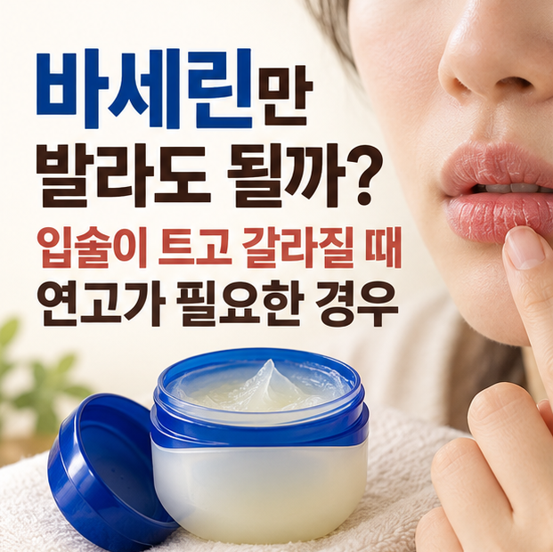 바세린만 발라도 될까? 입술이 트고 갈라질 때 연고가 필요한 경우