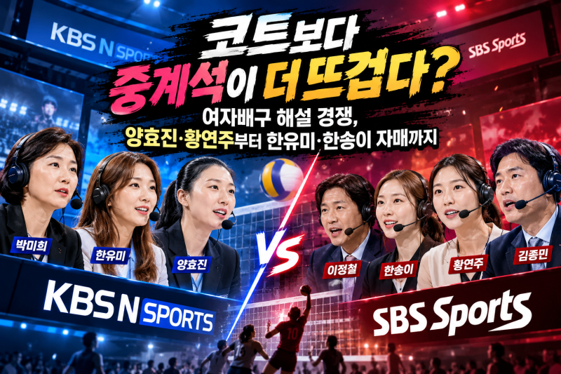 코트보다 중계석이 더 뜨겁다? 여자배구 해설 경쟁, 양효진·황연주부터 한유미·한송이 자매....