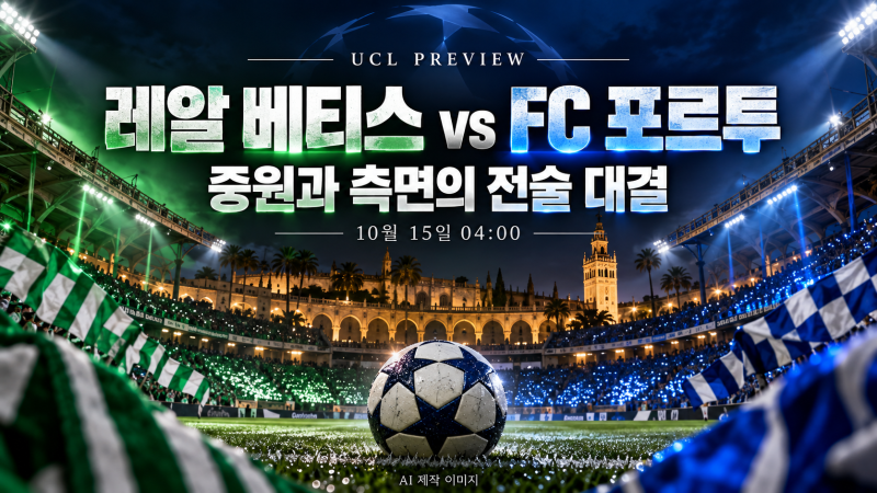 [UCL 프리뷰] 레알 베티스 vs FC 포르투｜이스코의 패스, 포르투의 압박을 풀어낼까?