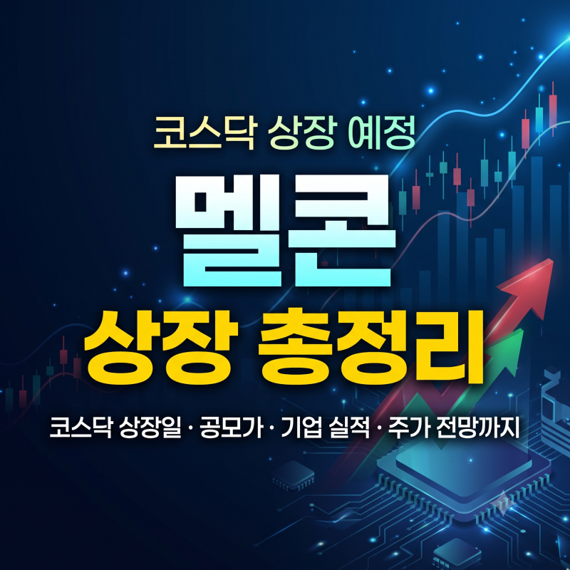 멜콘 상장 총정리｜코스닥 상장일·공모가·기업 실적·주가 전망까지