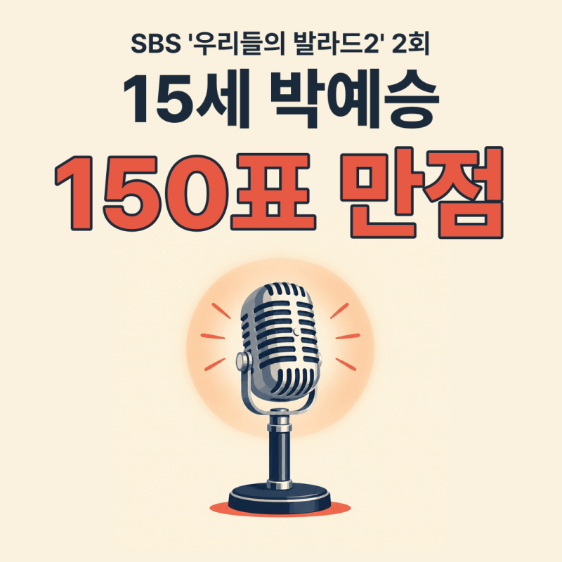 '회초리 같은 무대' 15세 박예승, 150표 만점
