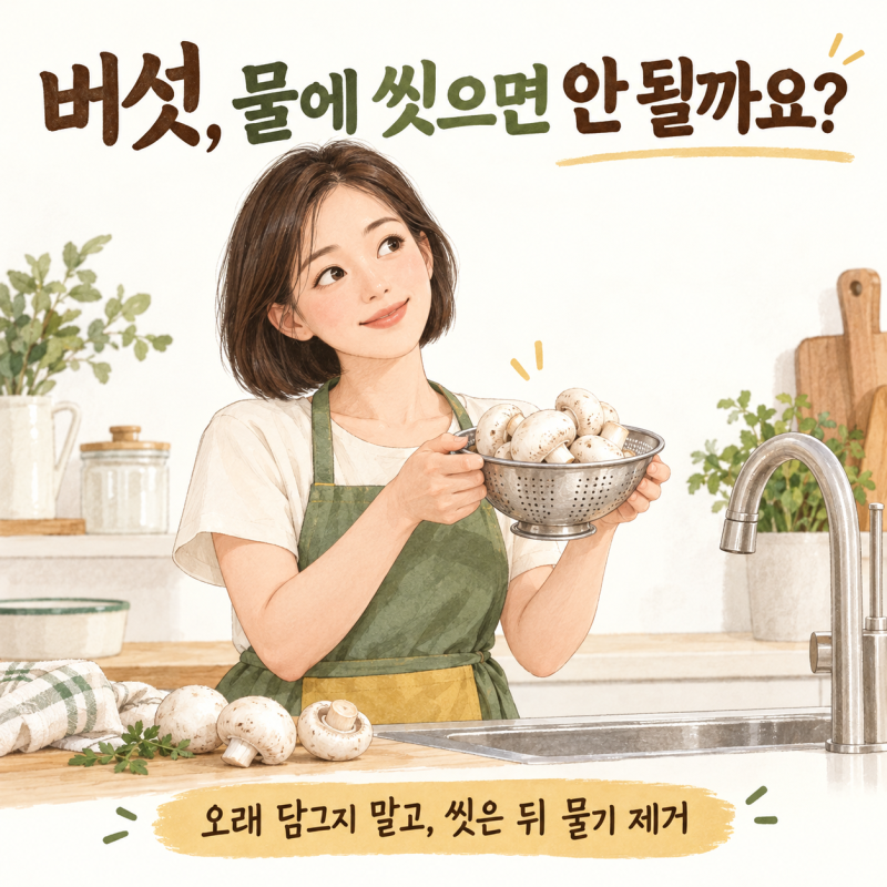 버섯, 물에 씻으면 안 될까요? 양송이 손질할 때 기억할 3가지