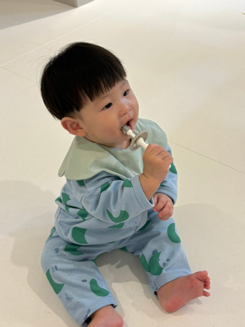더트웰브 베이비칫솔 아기칫솔, 10개월 아기 양치 연습