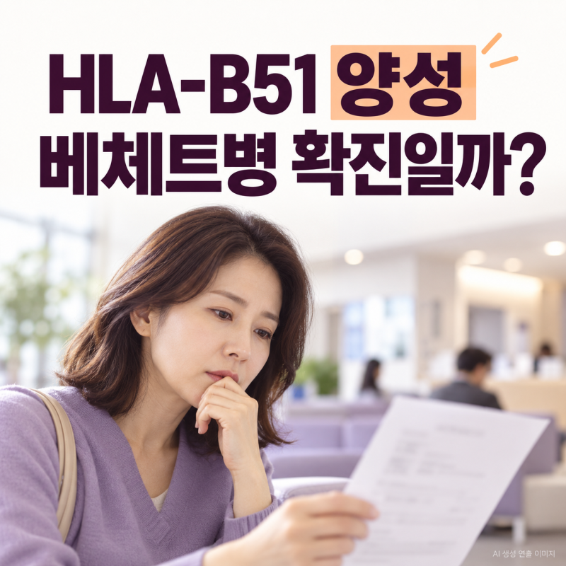 HLA-B51 양성이라는데… 베체트병 확진이라는 뜻일까요?