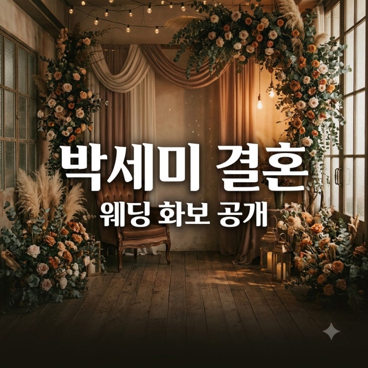 <b>박세미</b> 결혼 발표 <b>예비신랑</b> 직업 이력 화보 웨딩