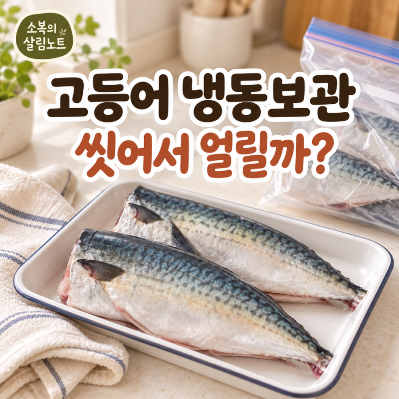 고등어 냉동보관 방법｜씻어서 얼릴까? 손질과 해동 방법