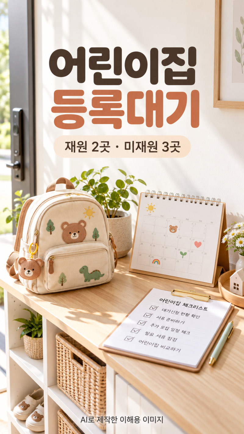 [어린이집정보]어린이집 등록대기 몇 곳·우선순위·순번 보는 법