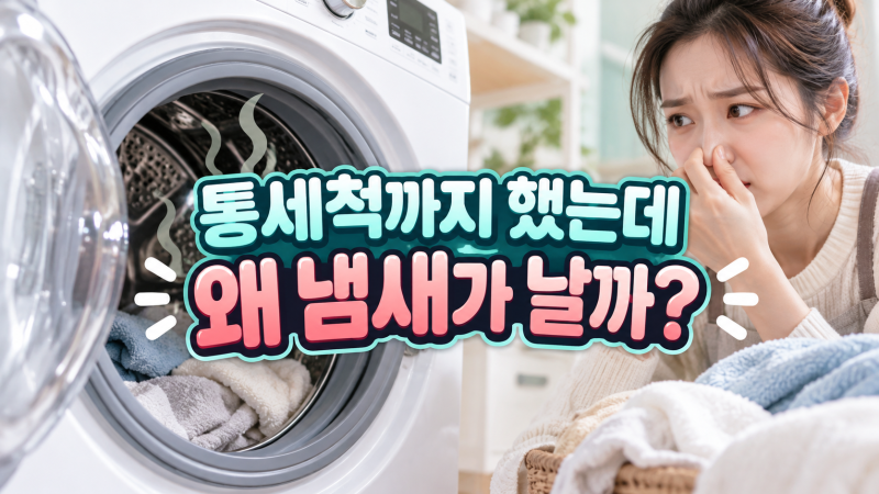 세탁기 통세척까지 했는데 왜 냄새가 날까? 원인부터 확실한 해결 방법까지