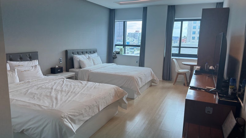 목포 숙소 호텔 추천 목포역 근처 호텔우인 가성비 호텔 디럭스 트윈