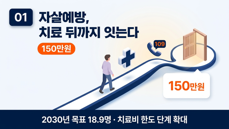 자살예방 150만원·조선 AI 1.4조, 오늘 삶과 산업을 바꾸는 정책