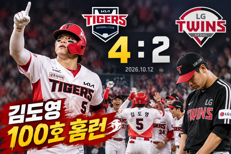 KIA와 LG 경기 결과 한눈에 보기ㅣ 김도영 100호홈런이 가진 의미분석