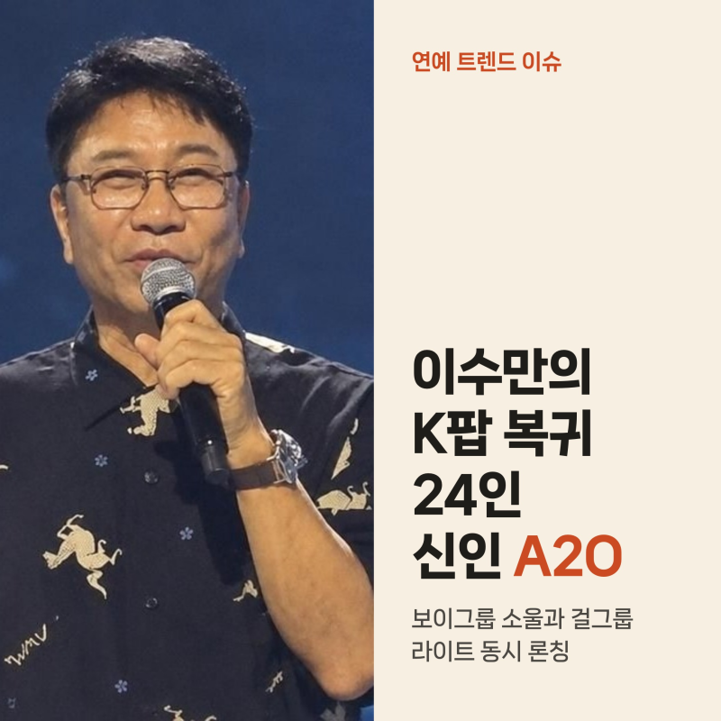 이수만 3년 만의 K팝 복귀작 A2O, 24인 신인 동시 출격과 첫 무대 관전 포인트