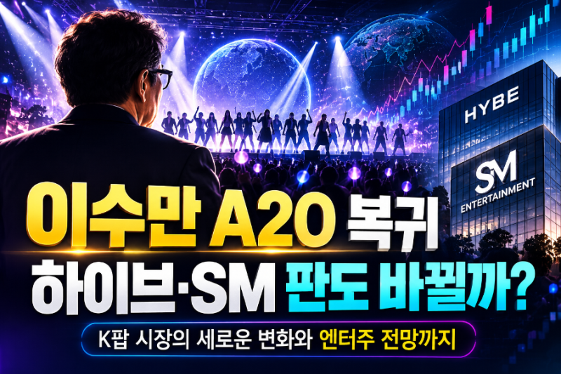 이수만 A2O엔터로 3년 만에 K팝 복귀! 24명 신인 동시 데뷔, AI 엔터 산업 판도 바뀔까?