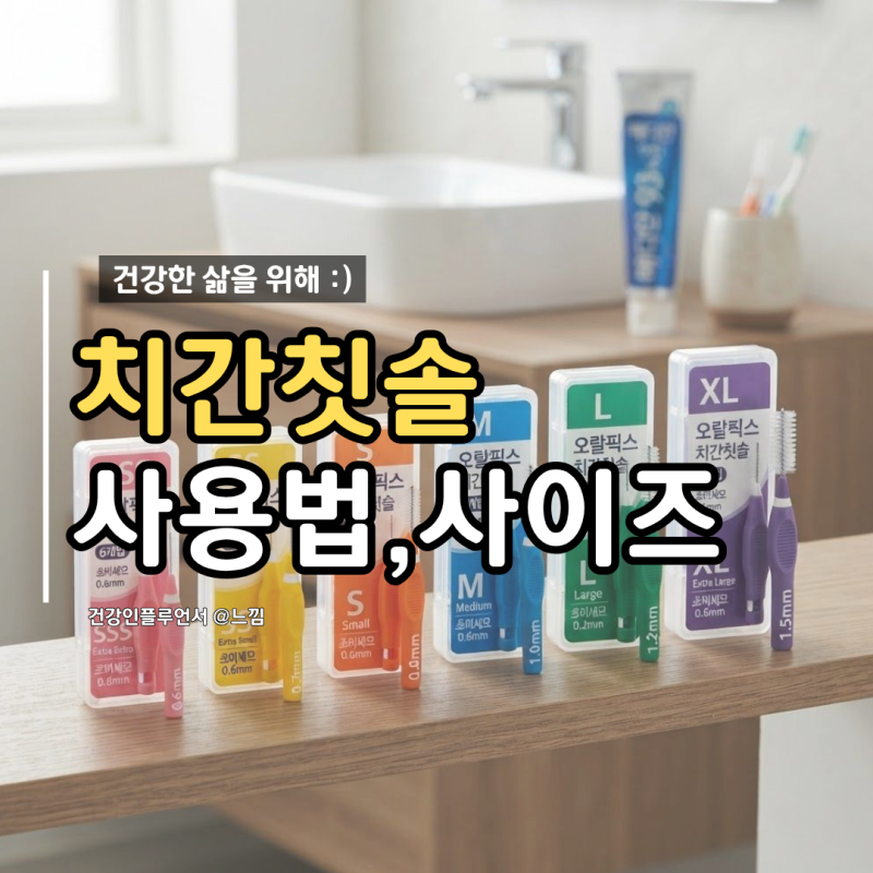 치간칫솔 사용법 사이즈 피 일회용