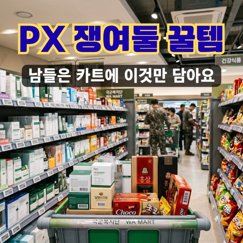 2026 군마트 PX 추천템 총정리, 남들은 왜 카트 가득 담아갈까? (화장품·영양제·식품 가격 비....