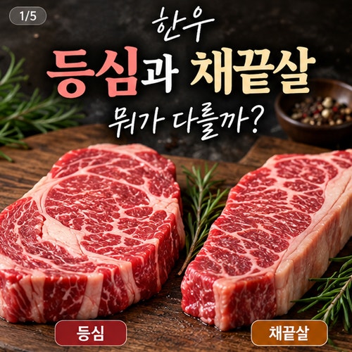 한우 등심 vs 채끝살 차이점은? 맛·식감·마블링 비교하고 구이용 부위 고르는 법