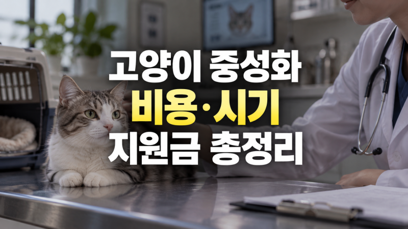 고양이 중성화 수술: 암컷·수컷 비용과 시기, 귀 표식, 지자체 지원금