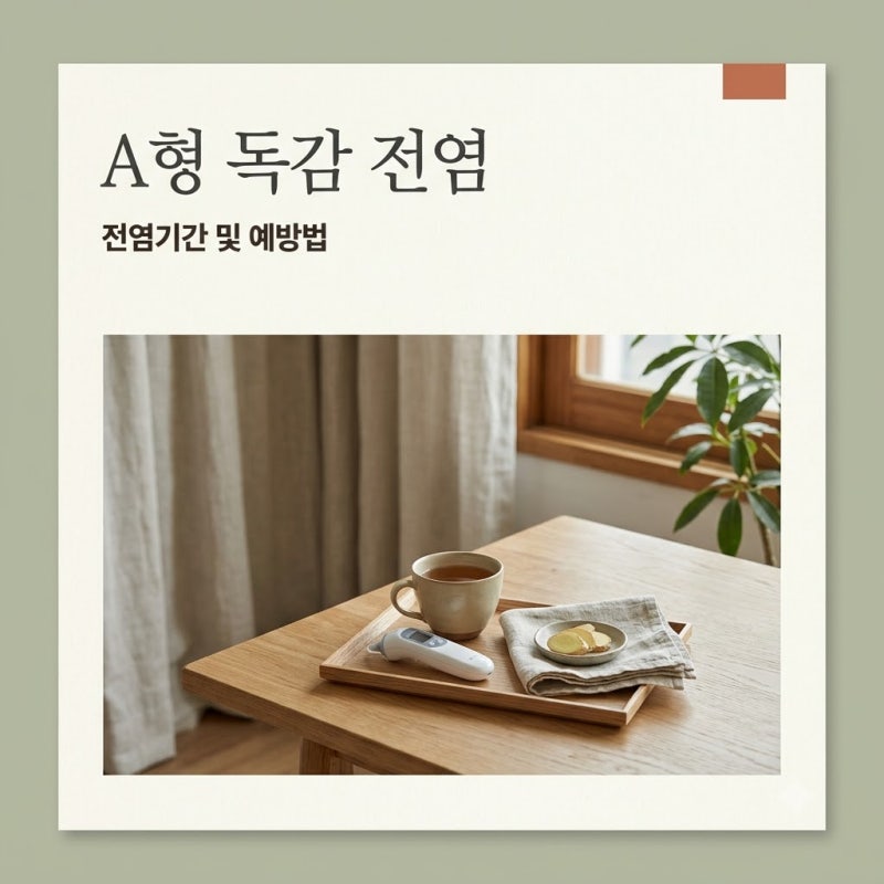 A형 독감 전염 기간과 잠복기 격리 기준 완벽 정리