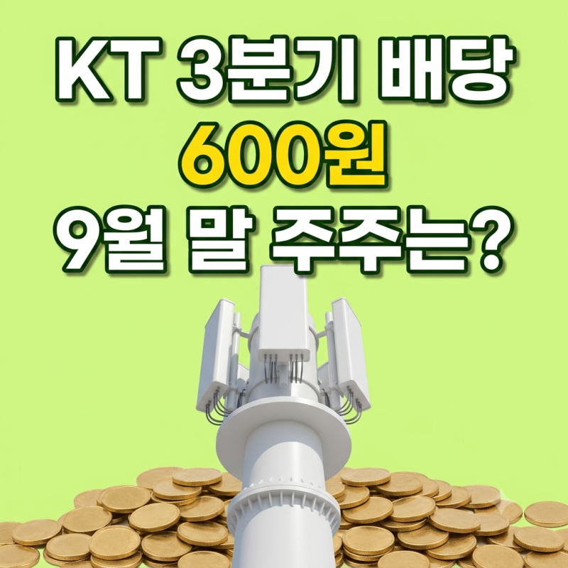 KT 주주라면, 3분기 배당 600원을 '9월 말 주주'가 못 받을 수도 있는 이유