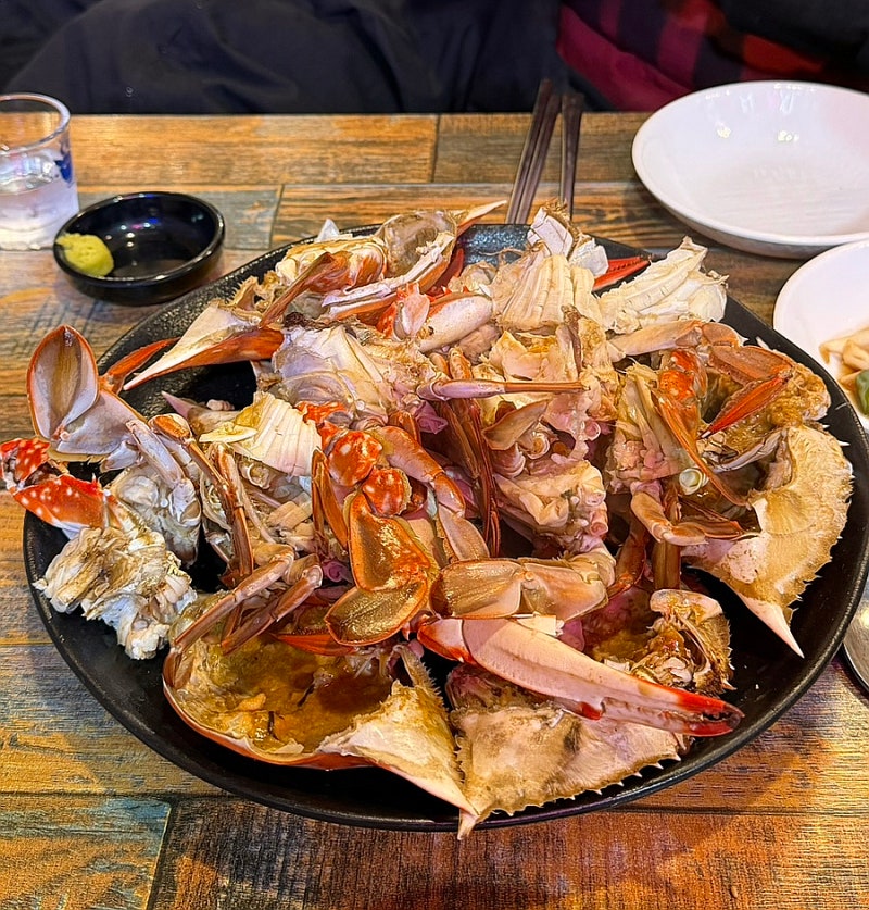 [부산 남포맛집] 다양한 안주 이모카세 꽃게찜 부평동 야장 술집 송원집