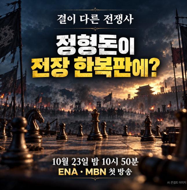 정형돈이 전장 한복판에? <b>결이 다른 전쟁사</b> 첫방 정보