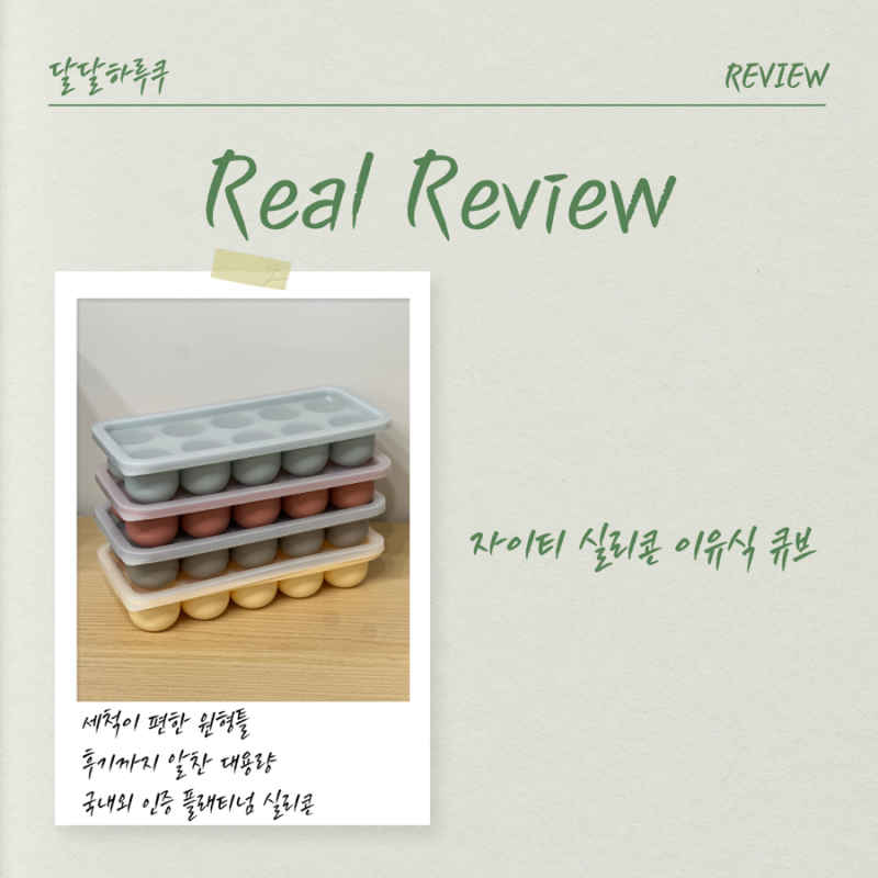 내돈내산 | 솔직리뷰 | 초기 이유식 준비물 추천｜자이티 실리콘 이유식 큐브틀 장단점 리뷰