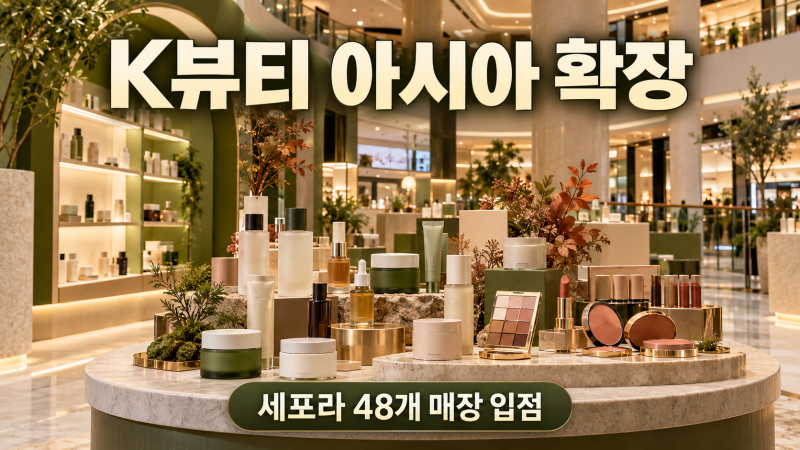 올리브영 K뷰티에딧, 동남아·홍콩 세포라 48개 매장 입점 총정리