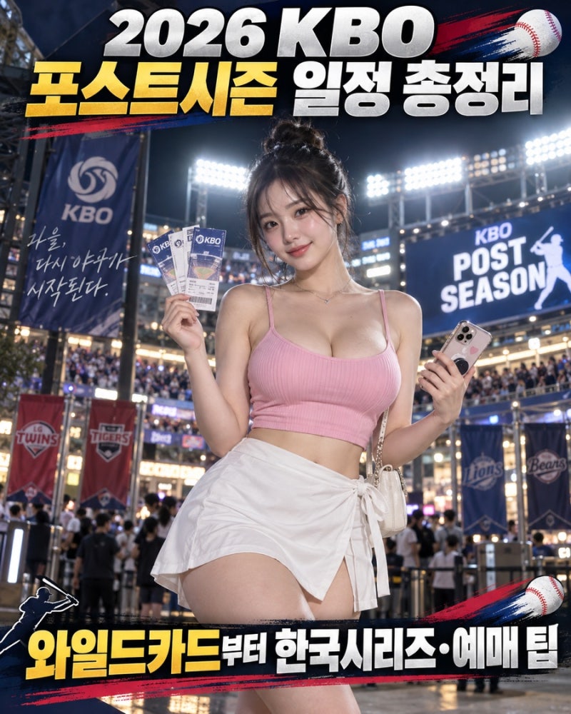 2026 KBO 포스트시즌 일정 총정리｜와일드카드부터 한국시리즈·예매 팁