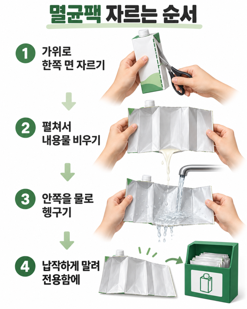 10월부터 우유팩 두유팩 버리는 방법 달라졌나? 버리는 법 총정리
