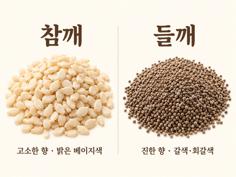 참깨 들깨 차이｜구별법·효능·주의사항·대표 요리