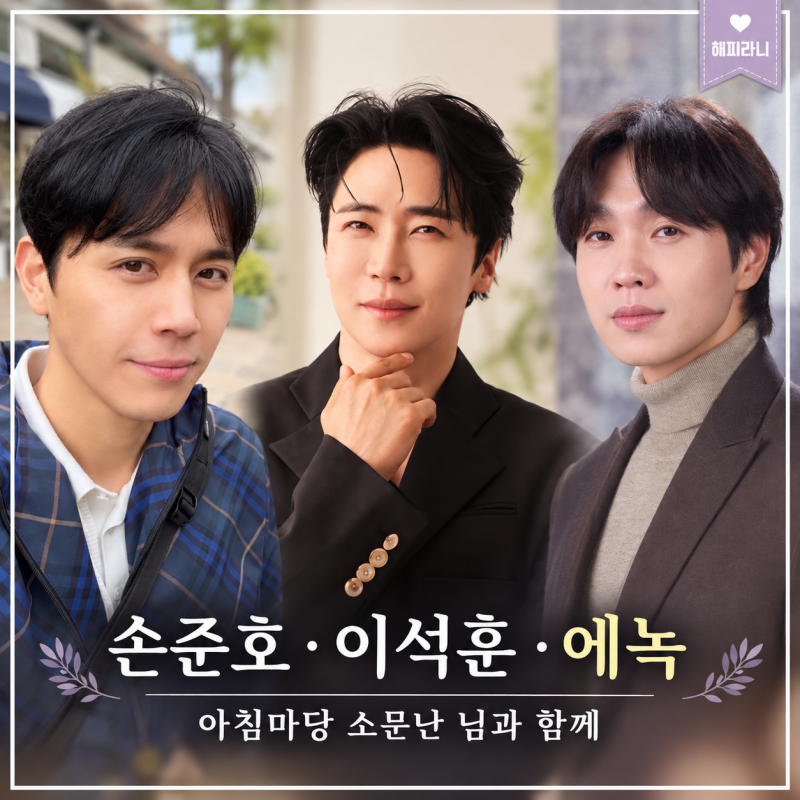 아침마당 소문난 님과 함께 손준호 이석훈 에녹 나이 프로필(ft. 뮤지컬 광화문연가)