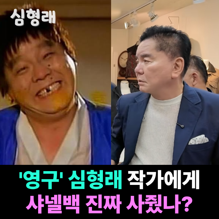 "샤넬 백 선물 이유?" 한때 CF 100편 넘게 찍은 심형래 프로필 근황, 유튜브 작가 발언 화제