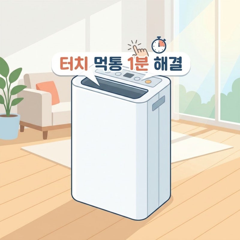 위닉스 제습기 터치 먹통일 때 1분 만에 푸는 3가지 순서