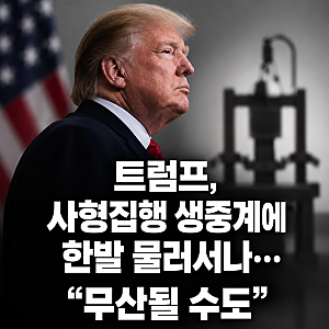 트럼프, 총살형 생중계에 한발 물러서나…“무산될 수도”
