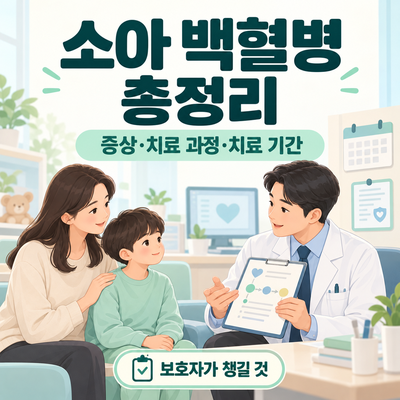 소아 백혈병 총정리｜증상·치료 과정·치료 기간·보호자가 챙길 것