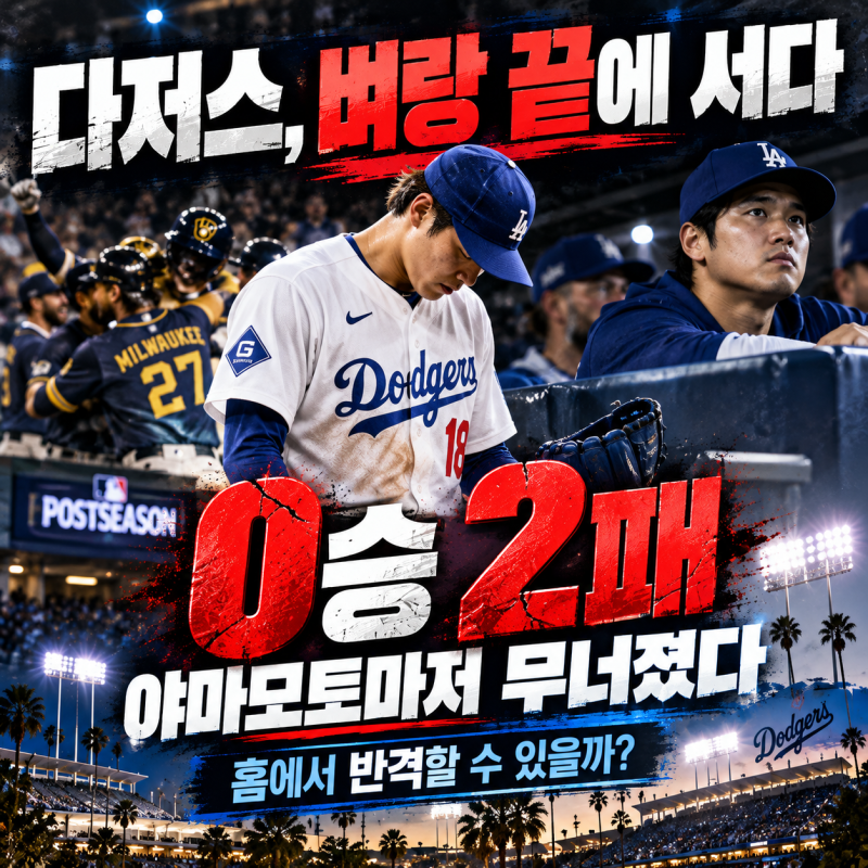 LA 다저스 충격의 2연패! 야마모토마저 무너졌다…홈 3연전에서 기적의 반격 가능할까?