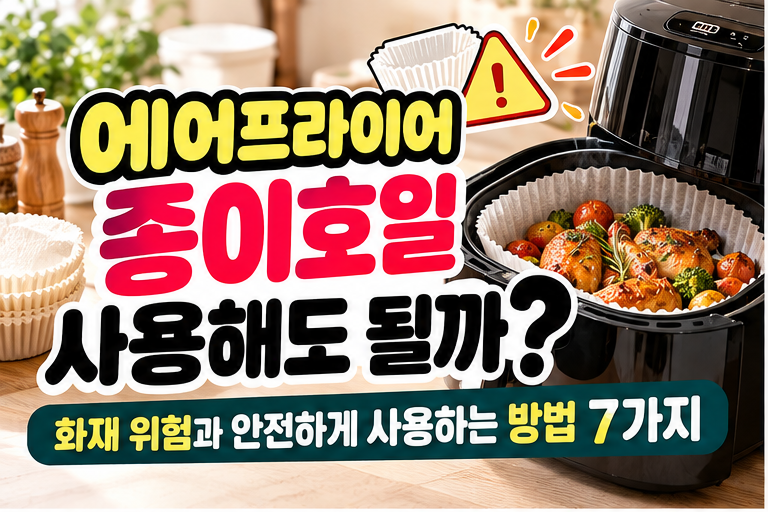 에어프라이어 종이호일 사용해도 될까? 화재 위험과 안전하게 사용하는 방법 7가지