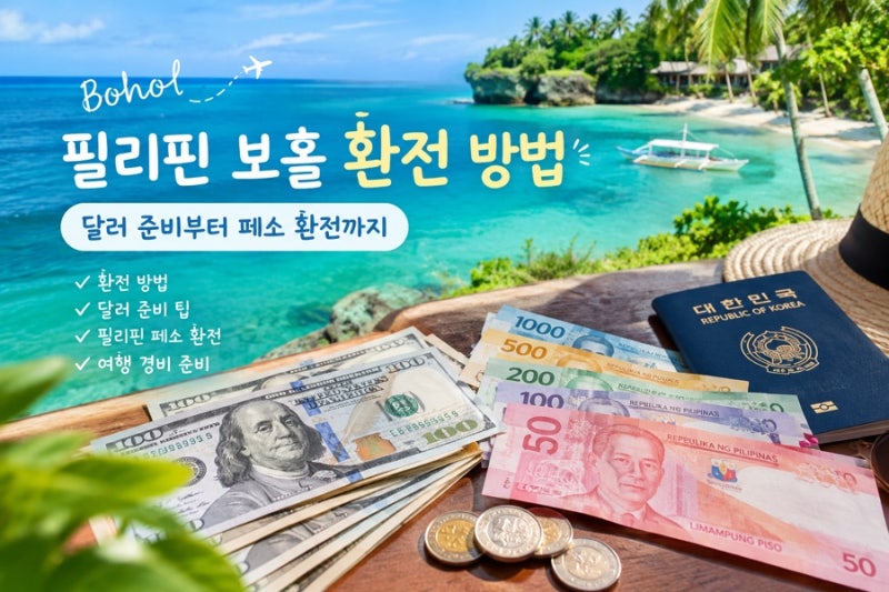 필리핀 보홀 환전 방법｜달러 준비부터 페소 환전까지 총정리