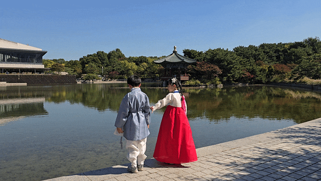 국립중앙박물관 초등학생 한복 입고 방문하기 성공적