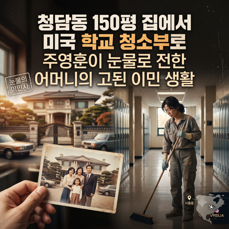 청담동 150평 집 팔고 미국행…주영훈 어머니가 10년 넘게 청소부로 일한 사연