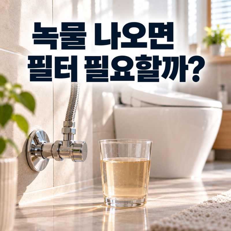 필터없는비데, 녹물 나오면 필터 달아야 할까? 대림바스 설명서에 적힌 예외