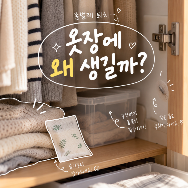 좀벌레 퇴치, 옷장 속 작은 벌레 "약만 뿌리면" 없어질까?