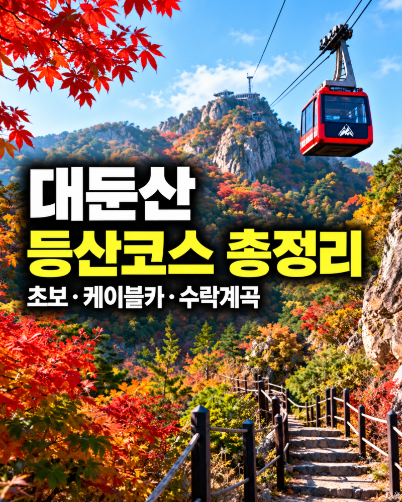 대둔산 등산코스 총정리｜초보·케이블카·수락계곡