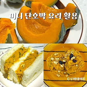 미니 단호박 찌는법 밤호박 요리 그릭요거트 샐러드, 샌드위치 레시피