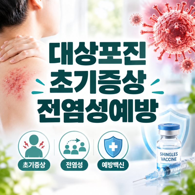 대상포진 초기 증상 5가지와 전염성 경로 및 예방백신 골든타임 총정리