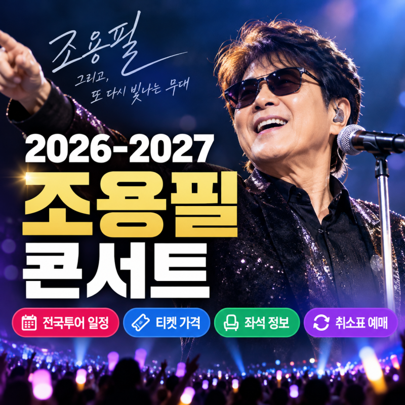 2026-2027 조용필 콘서트 예매 일정·티켓 가격·전국투어 좌석 및 취소표 총정리