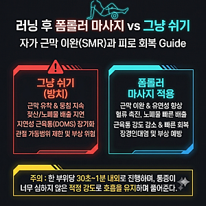 러닝 후 다리 뭉침 해결법: 폼롤러 마사지 꼭 해야 할까? 효과와 올바른 사용법