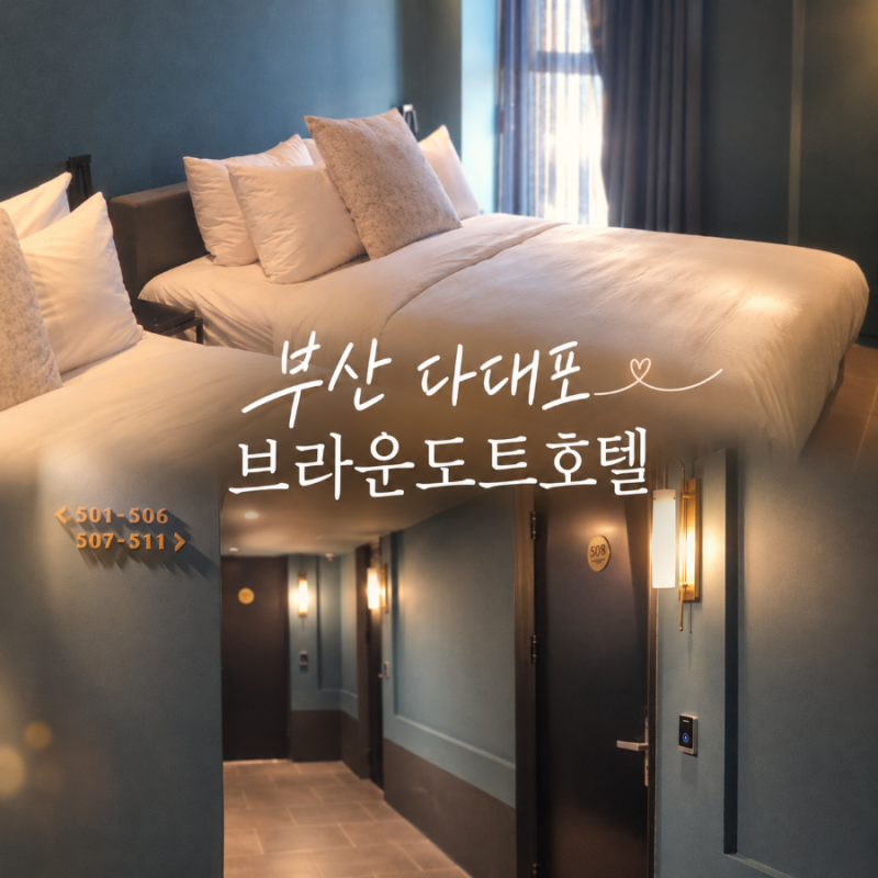 부산다대포숙소추천-브라운도트호텔+도보2분 다대활어시장