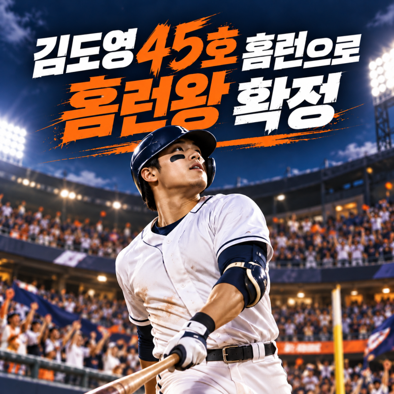김도영 45홈런으로 생애 첫 홈런왕, 2026 MVP도 받을까?